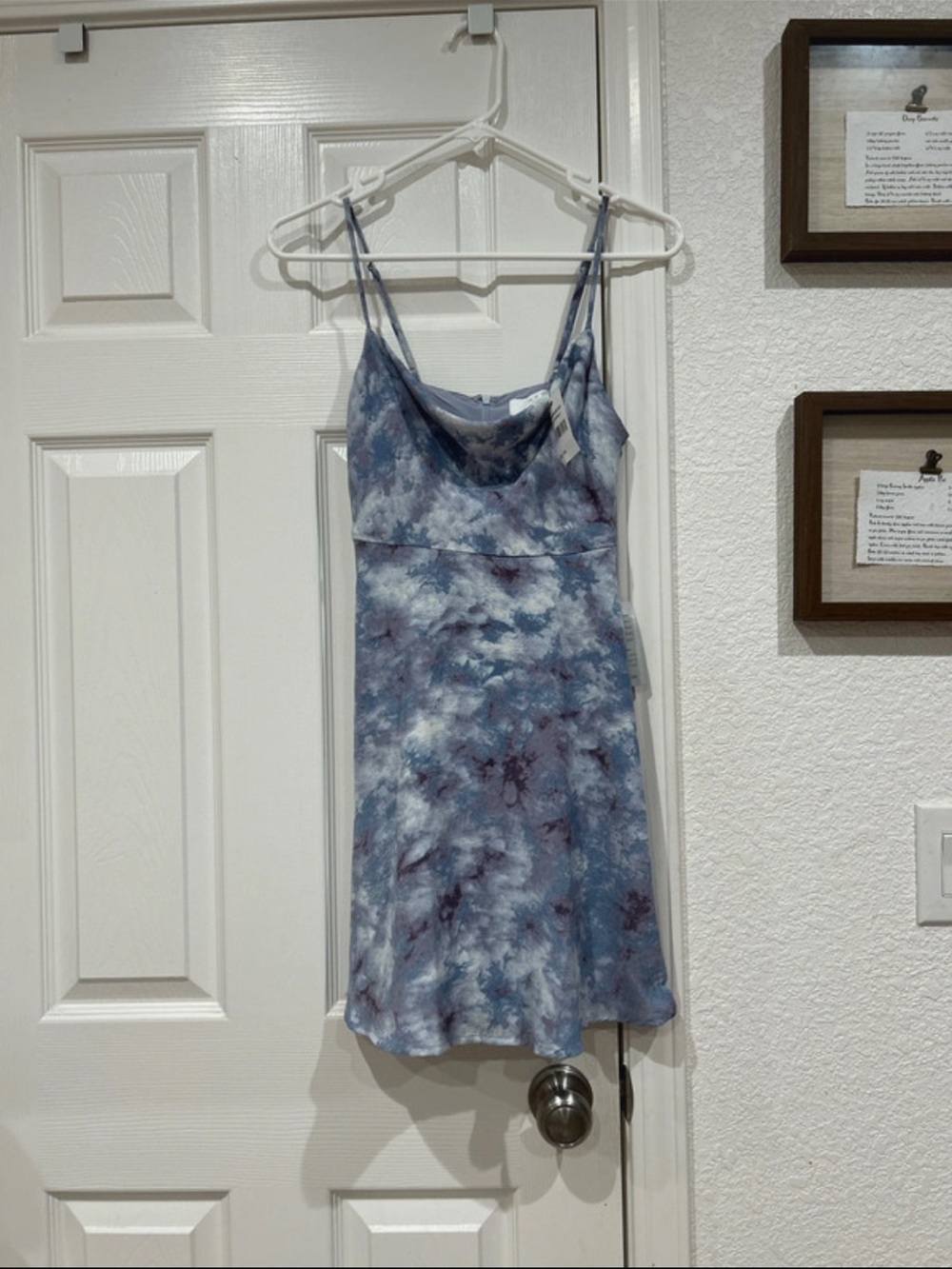 NWT Astr The Label Purple Marble Dress